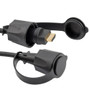 Waterproof HDMI Industrial Cable with Dust Cap, 1M