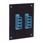 Universal Sub-Panel, 2 Quad LC Couplers, Single Mode or Multimode - USP2QD-MM