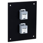 Universal Sub-Panel, 2 110 Category 6A Tool-less PoE+ Compliant Jacks