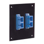 Universal Sub-Panel, 2 Duplex SC Coupler  w/Ceramic Alignment Sleeve