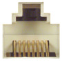 Universal Sub-Panel, 2 Category 6 Couplers, RJ45, Shielded