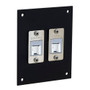 Universal Sub-Panel, 2 Category 6A Tool-less PoE+ Compliant Jacks