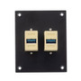 Universal Sub-Panel, with Two USB 3.0, B Type Female to A Type Female Couplers, ABS Housing, Ivory