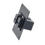 Universal Sub-Panel, with Two USB 3.0, A Type Female to A Type Female Couplers, ABS Housing, Black