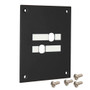 USP Sub-Panel with two 0.385" Double D-Holes, Black 2