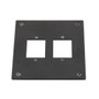 Universal Sub-Panel Accepts 2 ECF Type 3 Style Couplers, Black