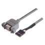 USB Type B Adapter, Female Bulkhead/Female Header 0.75M