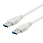 USB 3.0 Type A to A White Cable 1M