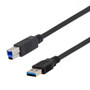 USB 3.0 High Flex Type A male to Type B male 1M