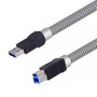 Metal Armored USB 3.0 Type A to Type B male 1.5M