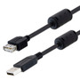 LSZH USB cable with Ferrites Type A male to Type A Female 1M