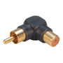 Right Angle RCA Adapter, Male to Female