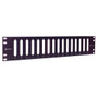 3.5" X 19" Blank Panel w/ 16 Universal DB37/HD62 Cutouts, Black