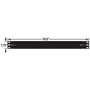 1.75" Panel, 16 ST Ceramic Couplers w/ Cable Minder