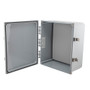14x12x6" UL® Listed  Polycarbonate Weatherproof NEMA 4X Enclosure w/Non-Metallic Mount Plate, Dk Gry