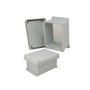 8x6x4 Inch UL® Listed Weatherproof NEMA 4X Enclosure w/Non-Metallic Mounting Plate, Corner Screws