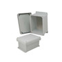 8x6x4 Inch UL® Listed Weatherproof NEMA 4X Enclosure w/Aluminum Mounting Plate, Corner Screws