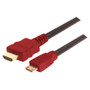 High Speed HDMI Cable w/Ethernet, HDMI Male/Mini HDMI Male 2.0m