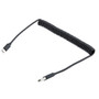USB 2.0 AM TO TYPE C Black TPU Cable, 2M stretched, 480 mbps, 5V, 3 Amp