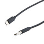 USB 2.0 AM TO TYPE C Black TPU Cable, 1M stretched, 480 mbps, 5V, 3 Amp