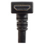 High Speed HDMI  Cable with Ethernet, Male/ Right Angle Male, Bottom Exit 0.5 M