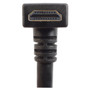 High Speed HDMI  Cable with Ethernet, Male/ Right Angle Male, Top Exit 1.0 m