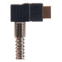 Right Angle Metal Armored HDMI   Cable with Ethernet, Male/Male 1M