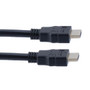 High Speed HDMI Cable with Ethernet Supporting 4K30Hz, 2K60Hz, In-wall CL2 FT4 rated, Male-Plug to Male-Plug, Black, 25FT