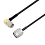 SMA Male Right Angle to TNC Male Cable Assembly using LC085TBJ Coax, 4 FT