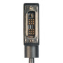 DVI-D Single Link LSZH DVI Cable Male / Male Right Angle, Left, 1.0 ft