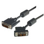 DVI-D Single Link LSZH DVI Cable Male / Male 45 Degree Left, 5.0 ft