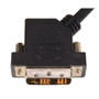 DVI-D Single Link LSZH DVI Cable Male / Male 45 Degree Left, 5.0 ft