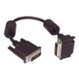 DVI-D Dual Link DVI Cable Male / Male Right Angle, Bottom 0.5 m