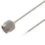 Hand Formable Test Probe SMA Male to Trimmed Lead Cable Assembly using LC047TB Coax, Gold Plated Brass Body, 3 IN