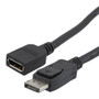 DisplayPort Digital Audio Video Cable Assembly Supporting 16K and HDR as specified in DisplayPort 2.0, Male to Female, LSZH, Black, 2M