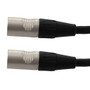 DMX 512 Lighting Cable, 5 pin XLR Male to 5 pin XLR Male, Black, 50 FT
