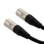 DMX 512 Lighting Cable, 5 pin XLR Male to 5 pin XLR Male, Black, 50 FT