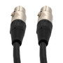 DMX 512 Lighting Cable, 5 pin XLR Female to 5 pin XLR Female, Black, 10 FT