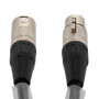 DMX Lighting Adapter Cable, 3 pin XLR Female to 5 pin XLR Male, Black, 1 FT