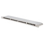 0.5U Cat6A 24 Port Shielded Patch Panel