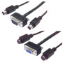 Super Thin KVM Cable,  Male/Female 5.0 ft