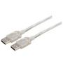 Clear Jacket Premium USB Cable Type A - A Cable, 0.3m