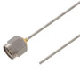 Hand Formable Test Probe SMA Male to Straight Cut Lead Cable Assembly using LC047TB Coax, Gold Plated Brass Body, 6 IN