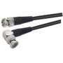 RG59B Coaxial Cable, BNC Male / 90° Male, 7.5 ft