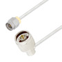 N Male Right Angle to SMA Male Cable Assembly using LC085TB Coax, 1.5 FT