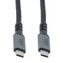 USB 3.2 Data Cable, Aluminum connector, 20Gbps, C Male Plug to C Male Plug, 20V 5A, 1M