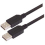 Black Premium USB Cable Type A - A Cable, 4.0m