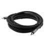 USB 4.0 Nylon Braided Cable, Type C Male to Type C Male, 20 Gbps, 100 Watt, Grey Metal Plug, 3 Meter
