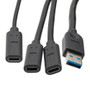USB 3.0 Extenstion, AM/CF, two connectors, 5M