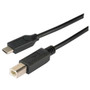 USB 2.0 Type C to B  Straight Connection 1 Meter